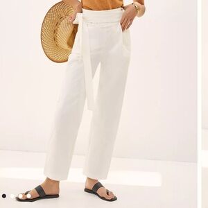 NWT Anthropologie Belted Paperbag Pants size S